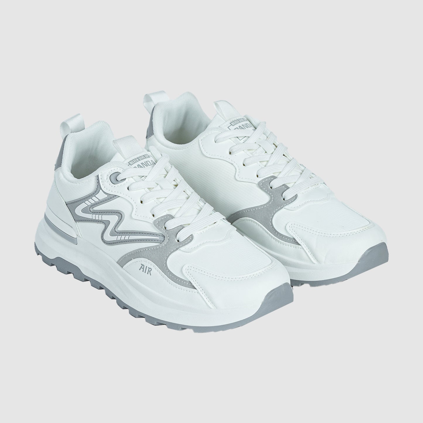 Panda Mens's Sneakers | White/Grey