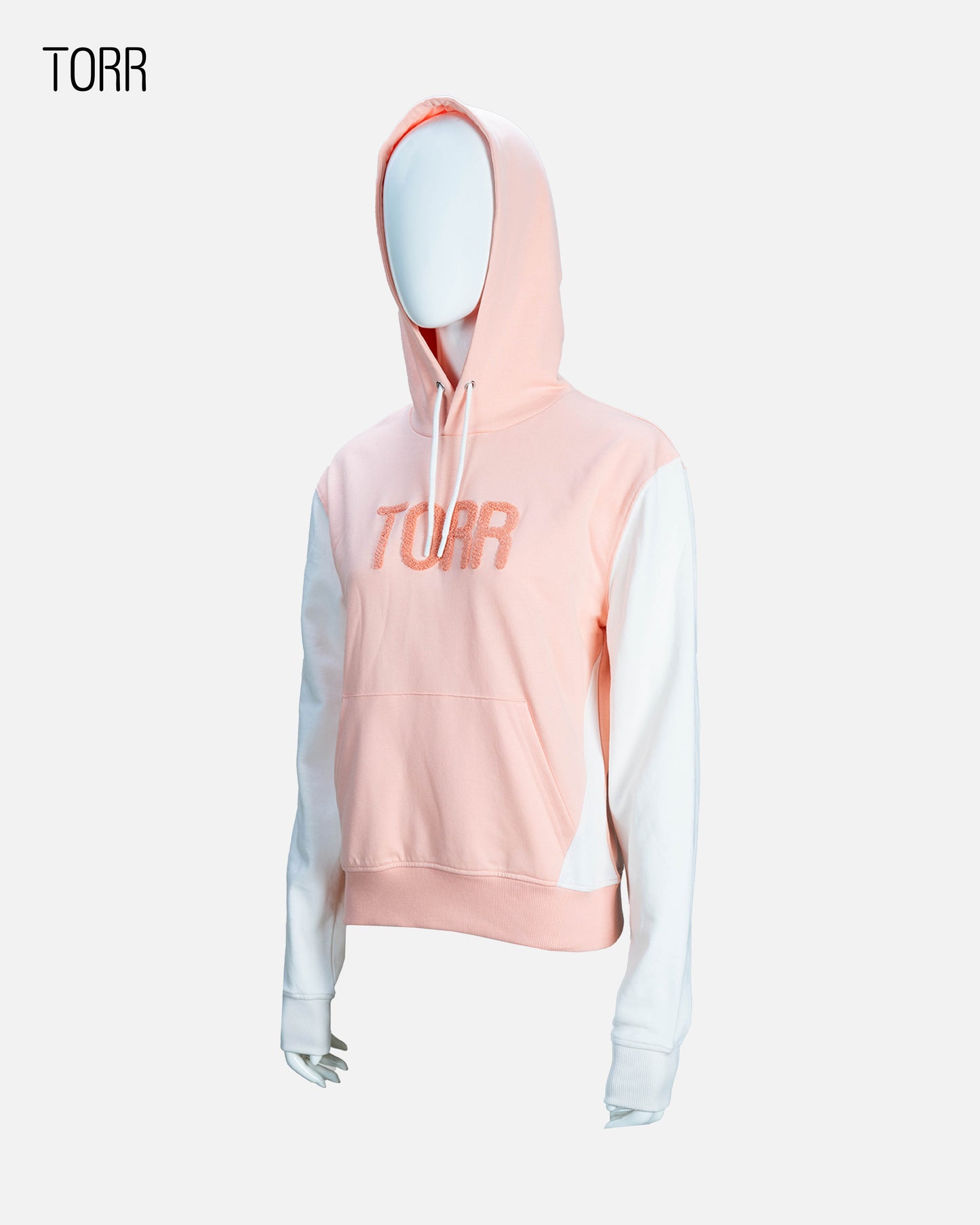 Women's Hoodie | Peach & White