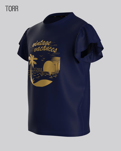 Girl's T-shirt  | Athletic Navy