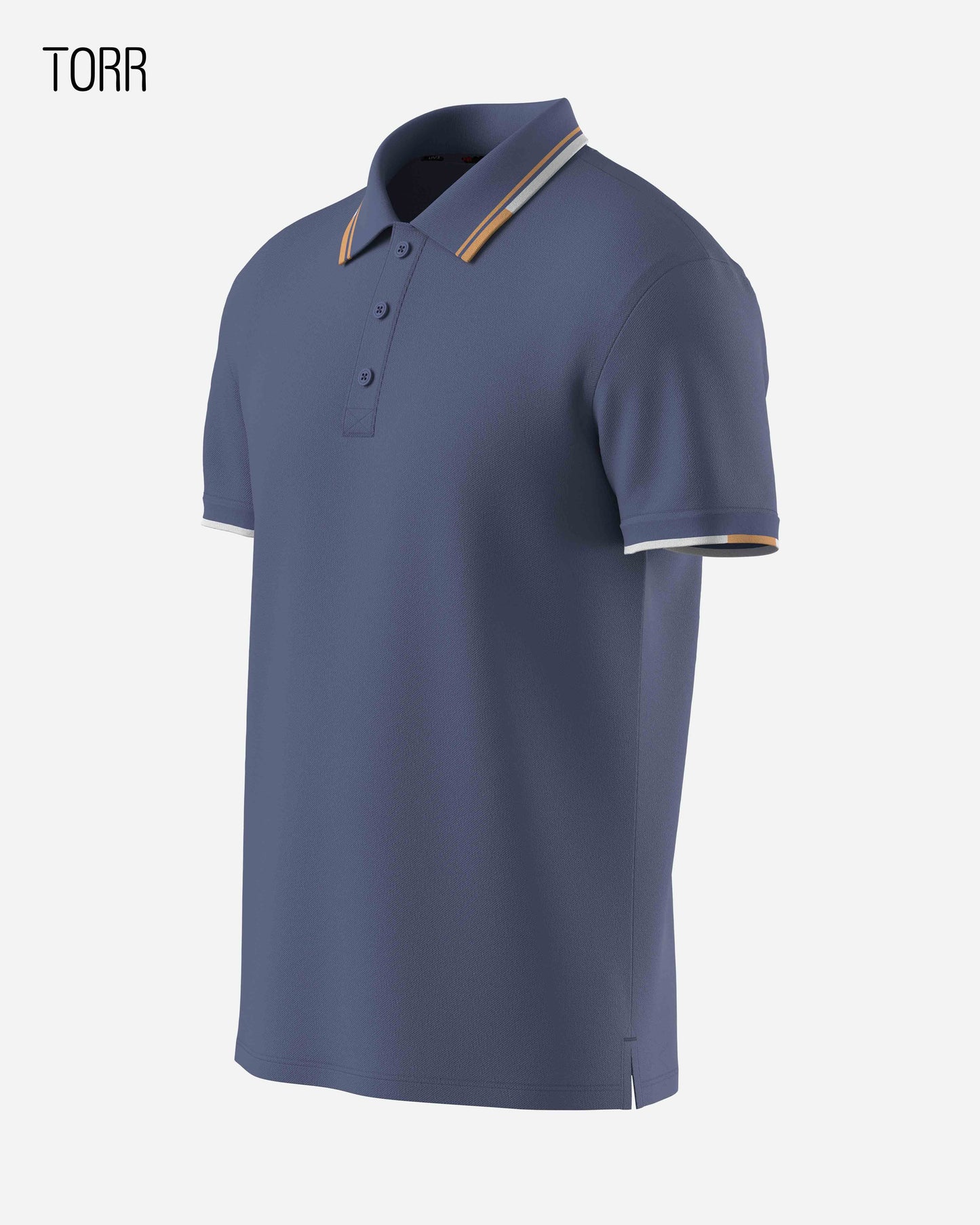 Premium Polo | Bleached Denim