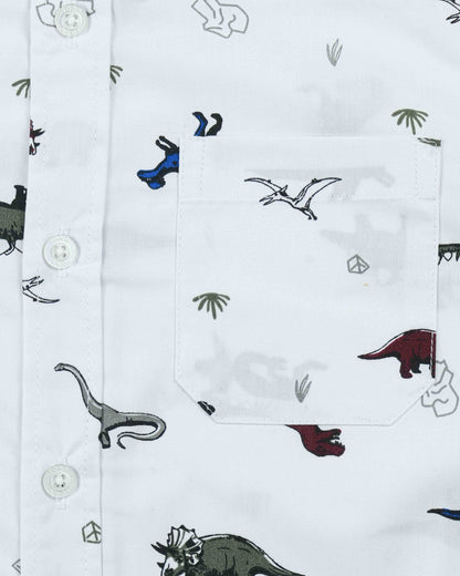 Boys Shirt  | White Aop
