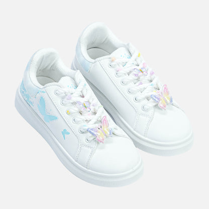 Panda Women’s Casual Sneaker | White Blue