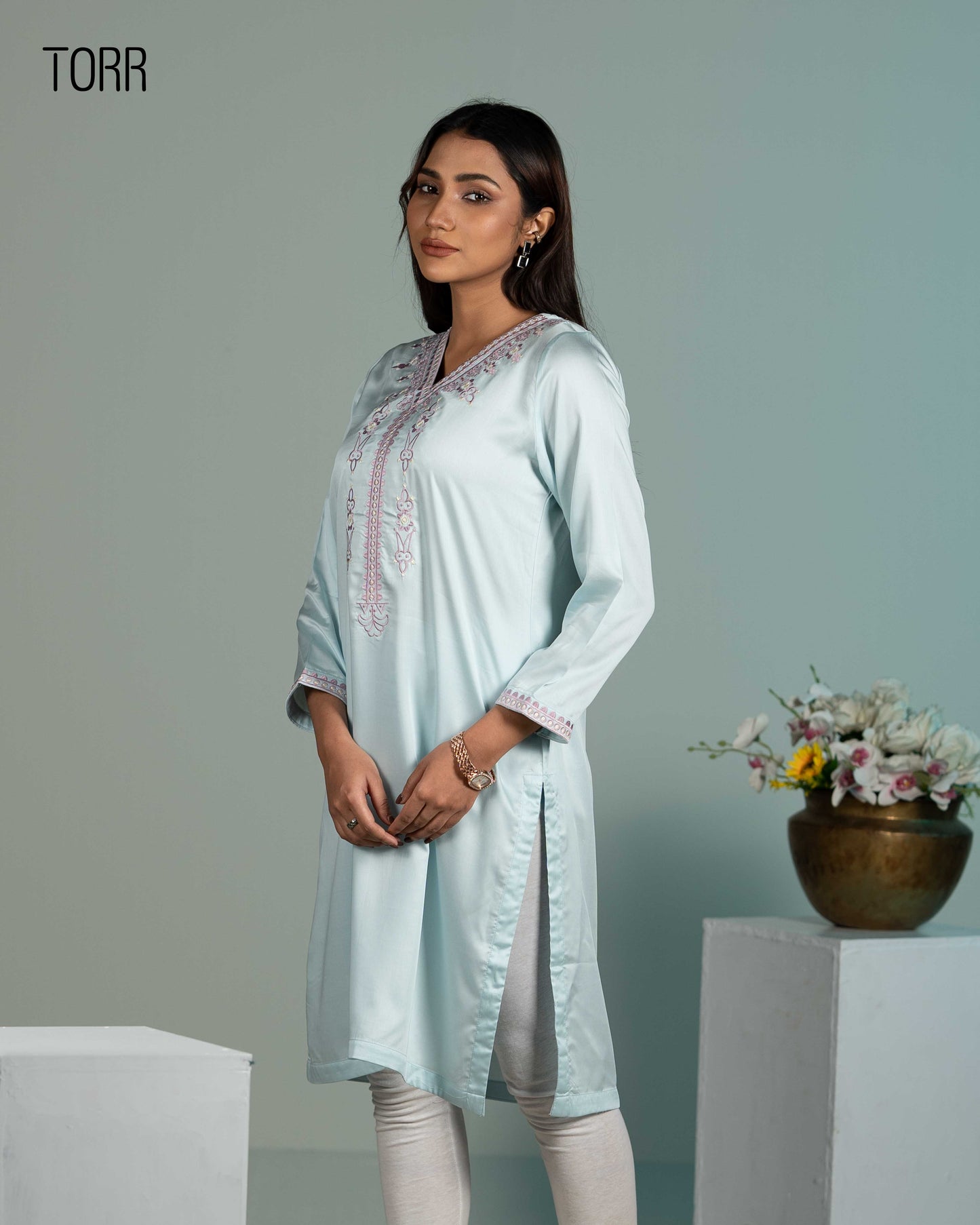 Ethnic Wear (01 Piece Kurti) | Sky Blue