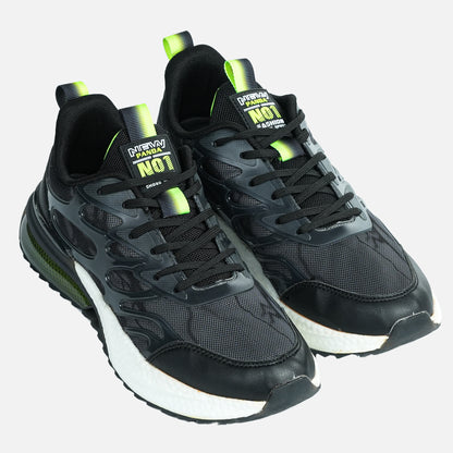 Panda Men’s Sport Sneaker | Black Green