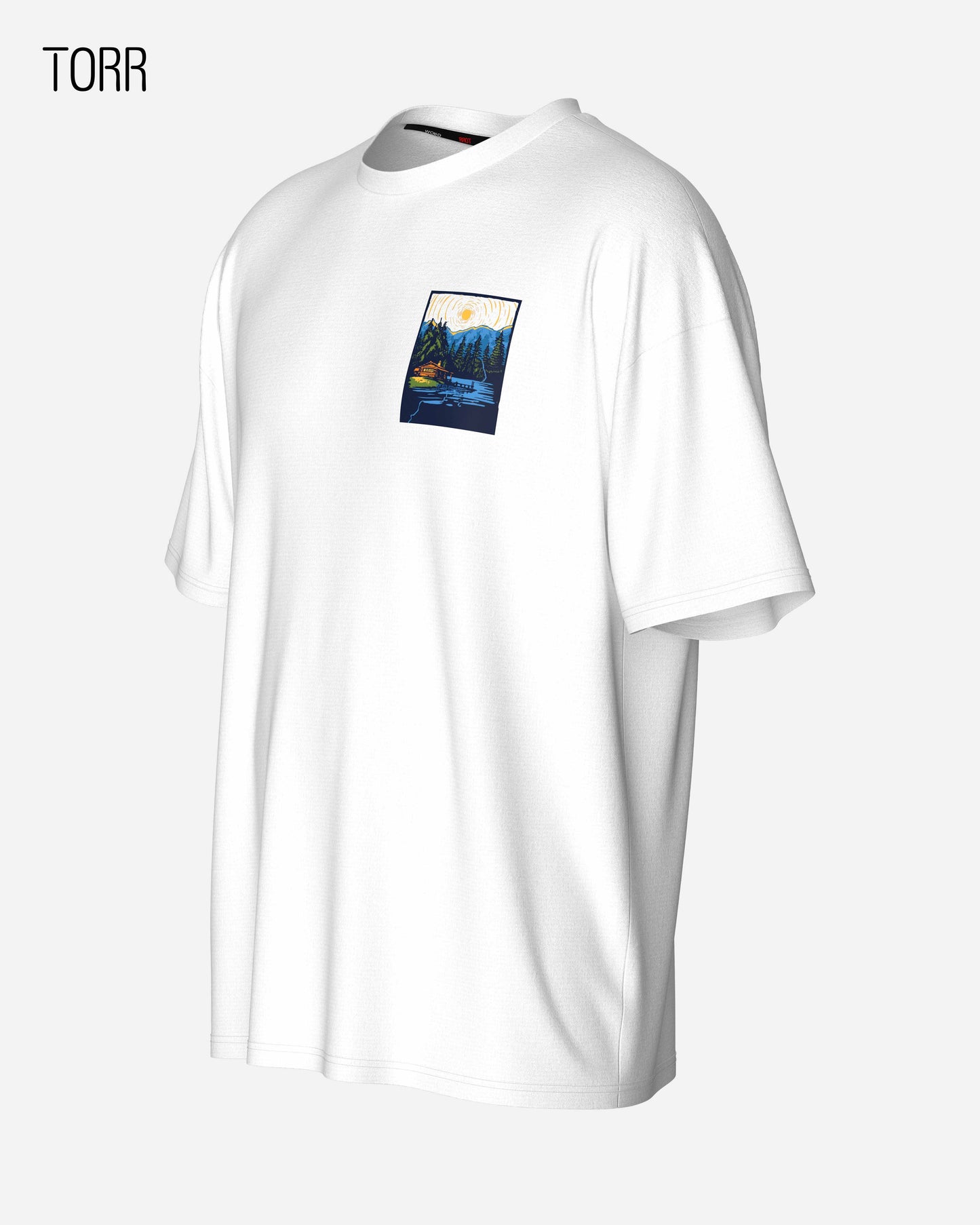Drop Shoulder T-shirt | White