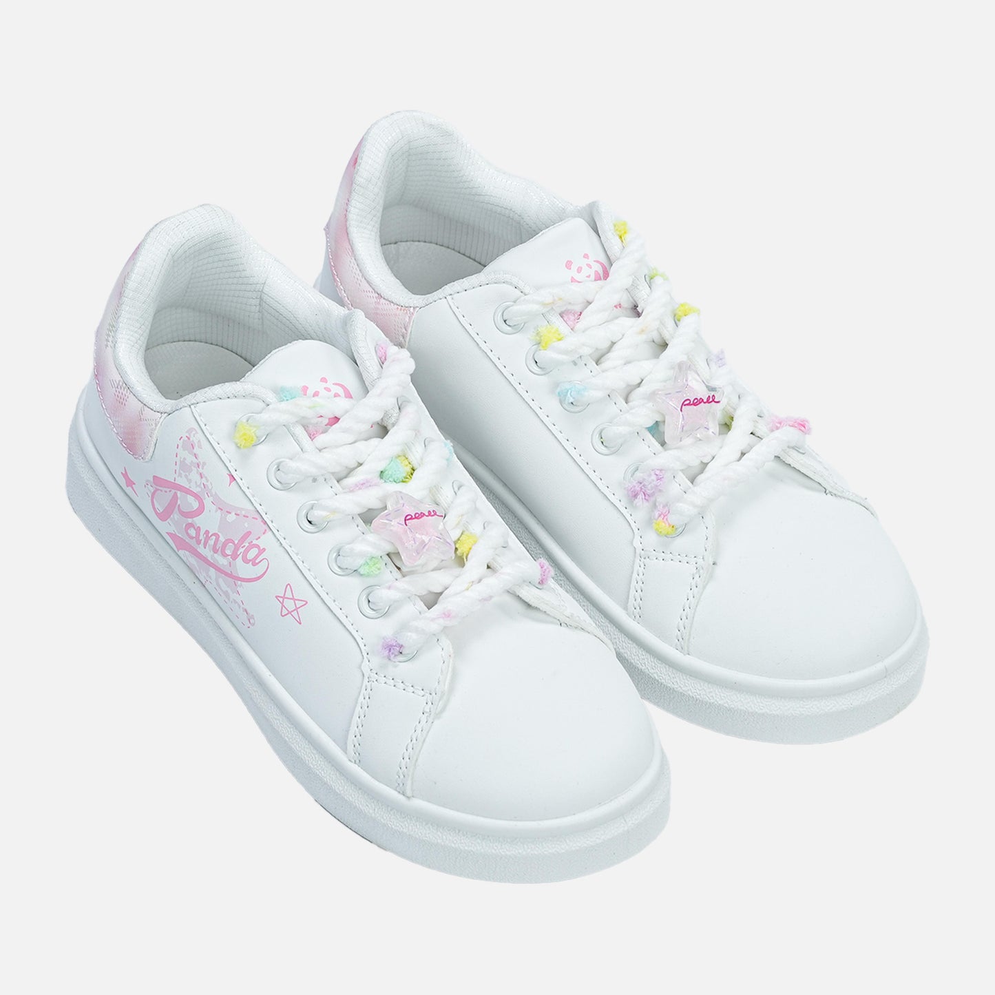 Panda Women’s Casual Sneaker | White Pink