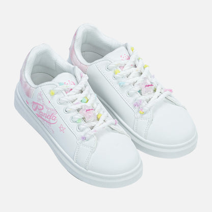 Panda Women’s Casual Sneaker | White Pink