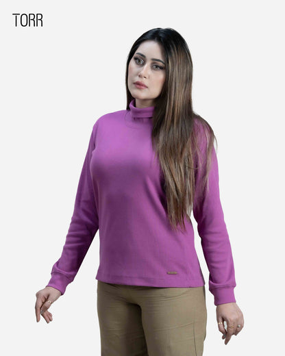Women's Turtle Neck | Fuchsia