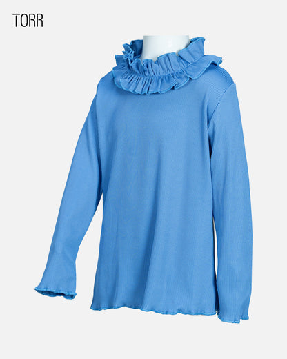 Girl's Turtle Neck | Cornflower Blue