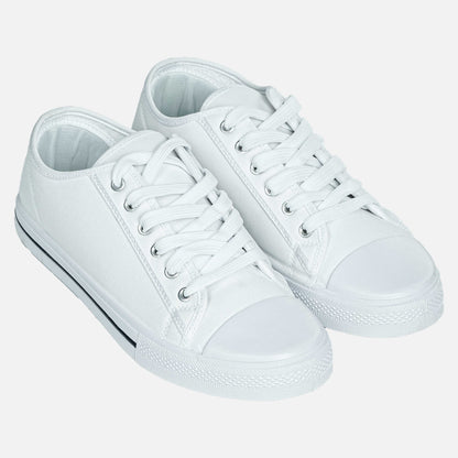 Panda Classic Canvas Sneaker | White