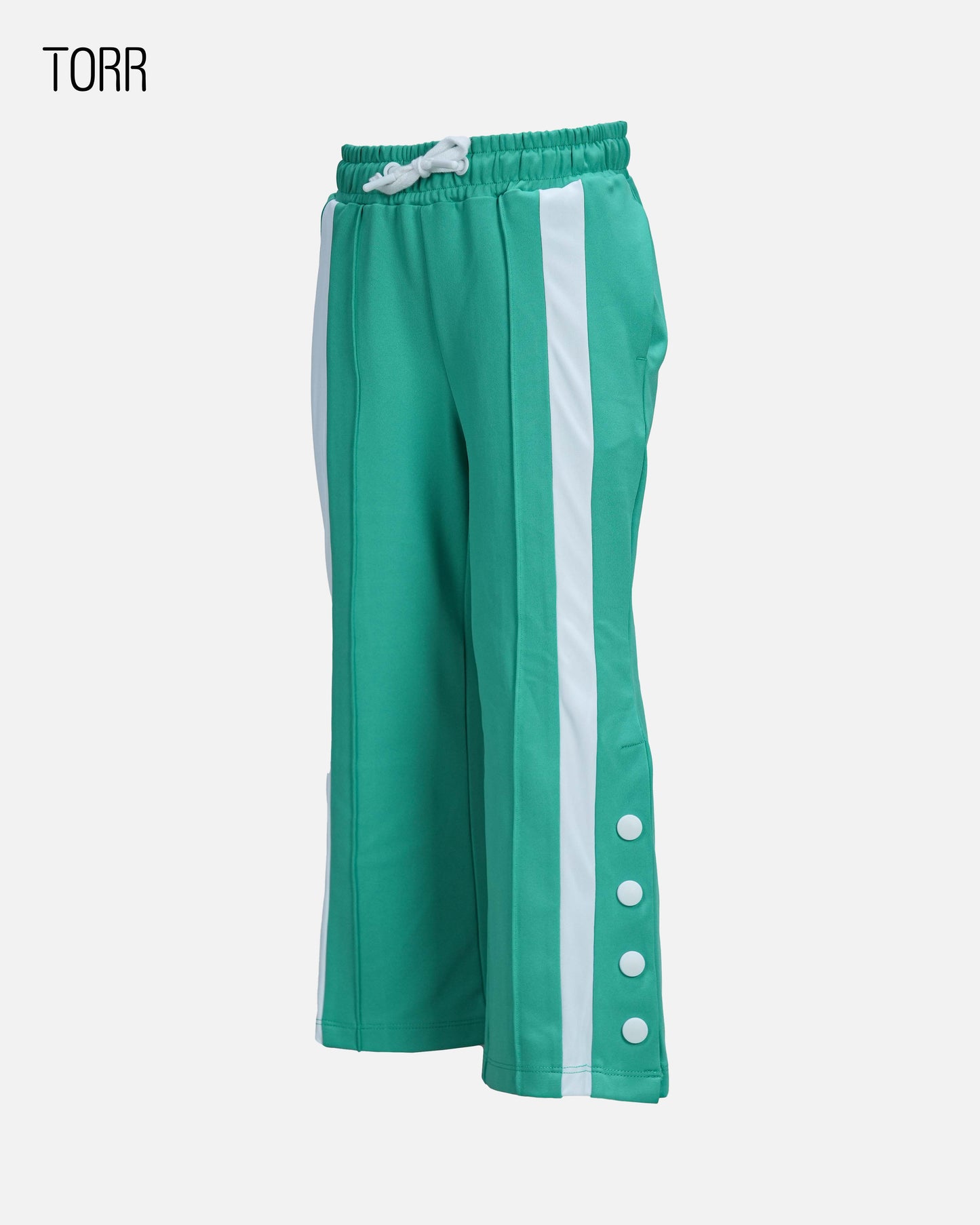 Girl's Trouser | Light Green-White