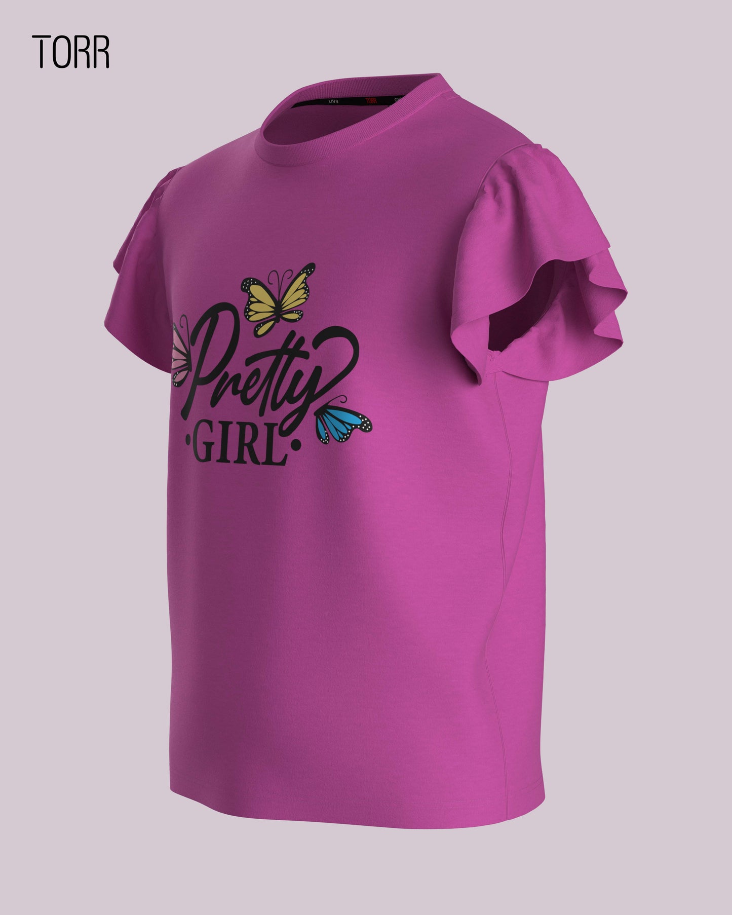 Girl's T-shirt  | Purpel Orehid