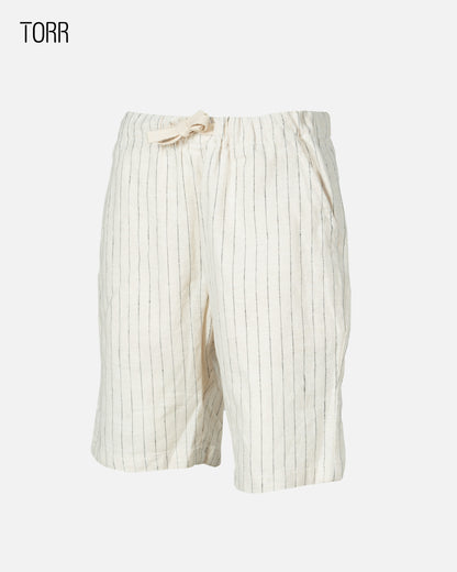 Boys Shorts | Ecru Stripe