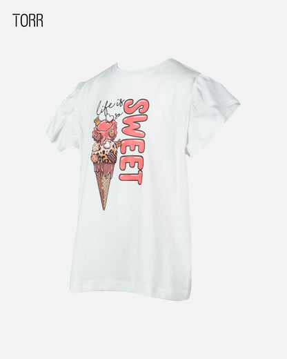 Girls T-Shirt  | WHITE