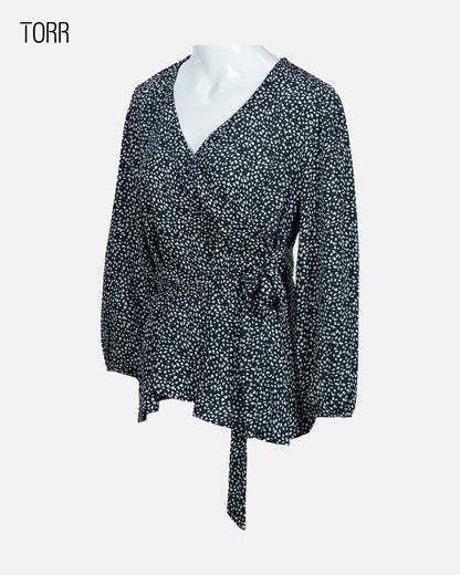 Women's Crop Top | Jet Black AOP