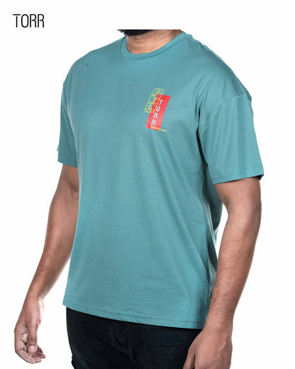 Drop Soulder T-shirt | Green Cycamon