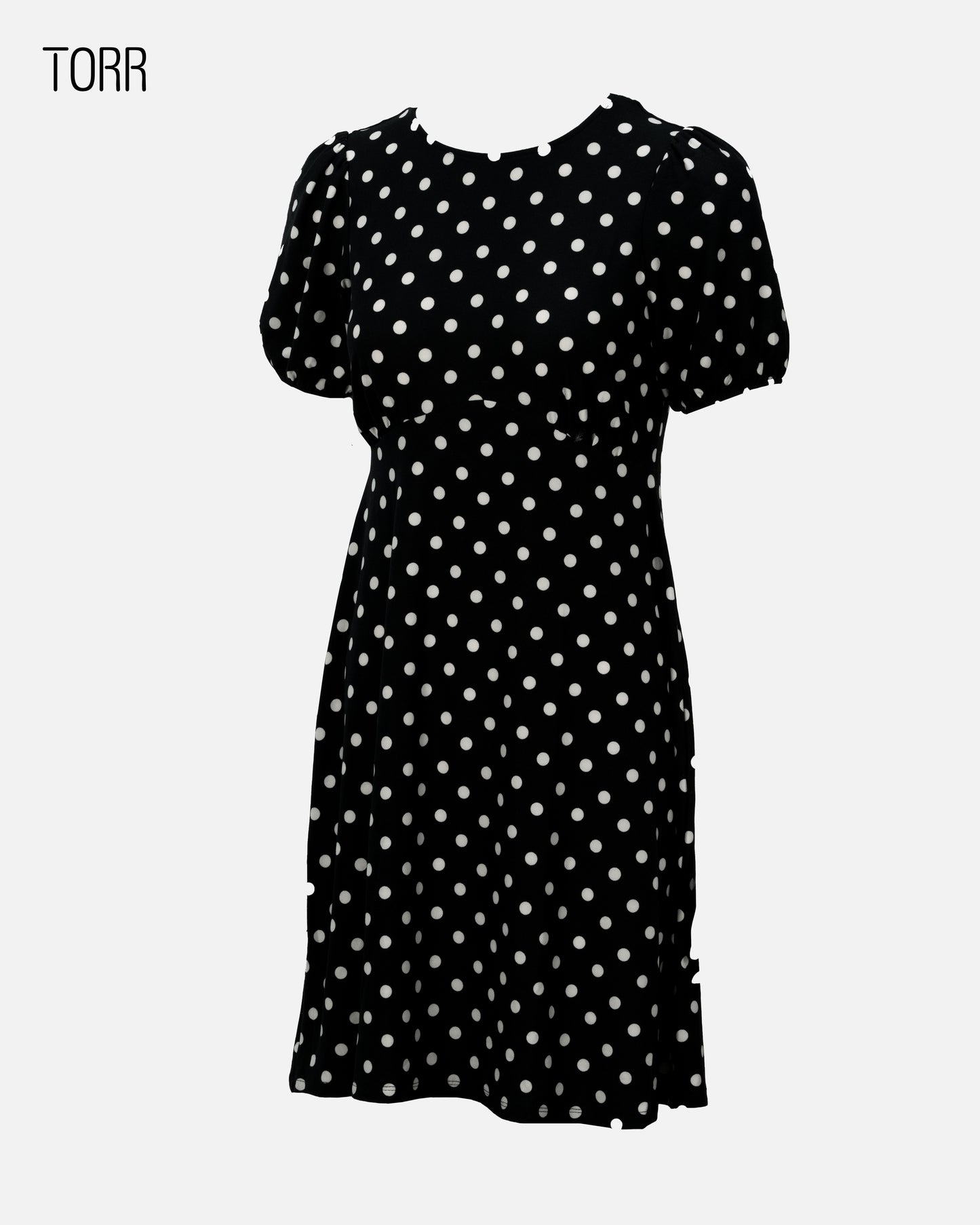 Women's Long Top | White Dot Aop