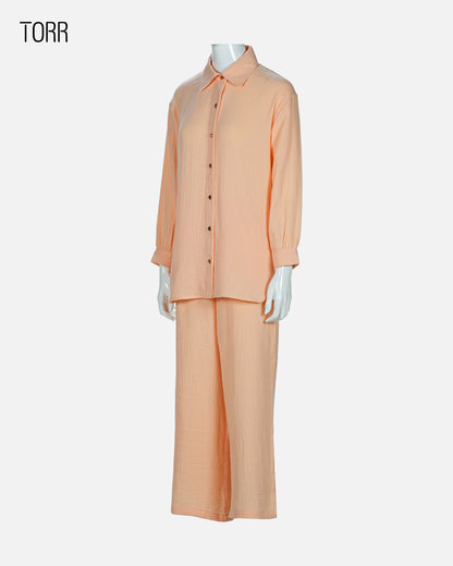 Women's Co-Ord Set | Peach Fuzz