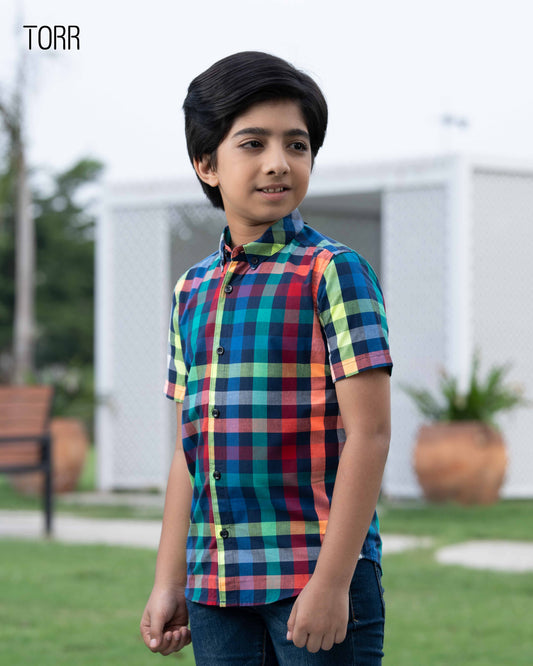 Boys Shirt  | Multi Check