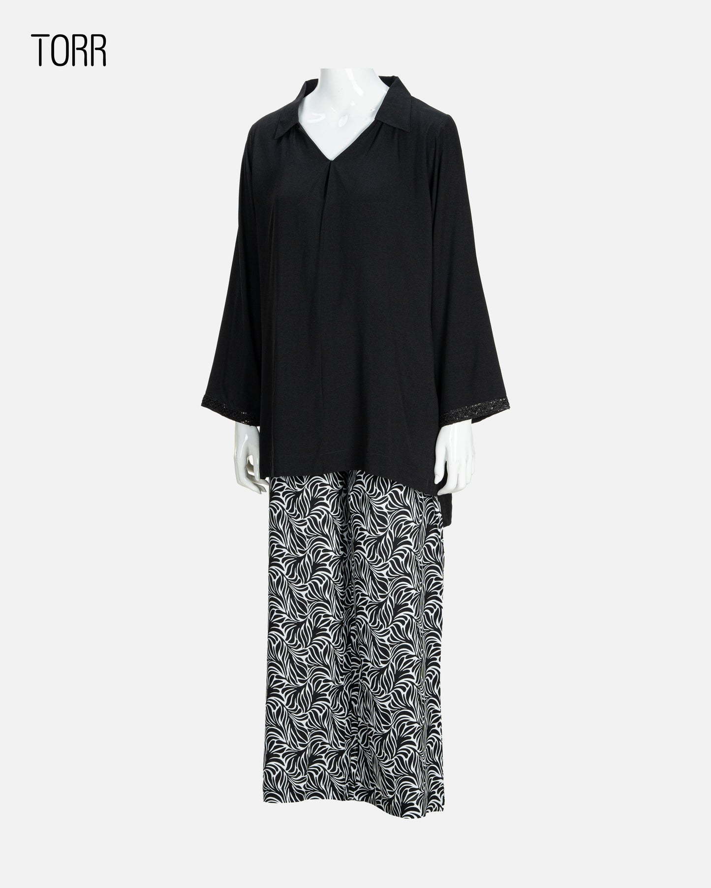 Women's Co-Ord Set | Black Beauty AOP