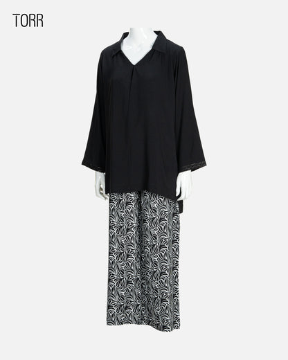 Women's Co-Ord Set | Black Beauty AOP