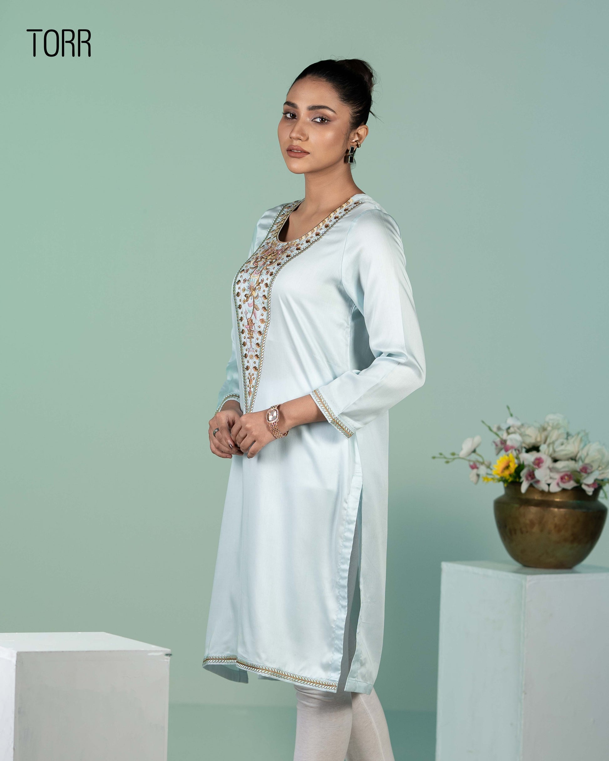 Ethnic Wear (01 Piece Kurti) | Sky Blue