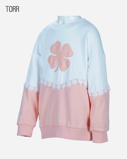 Girl's Sweatshirt | Bt.White Org.Light