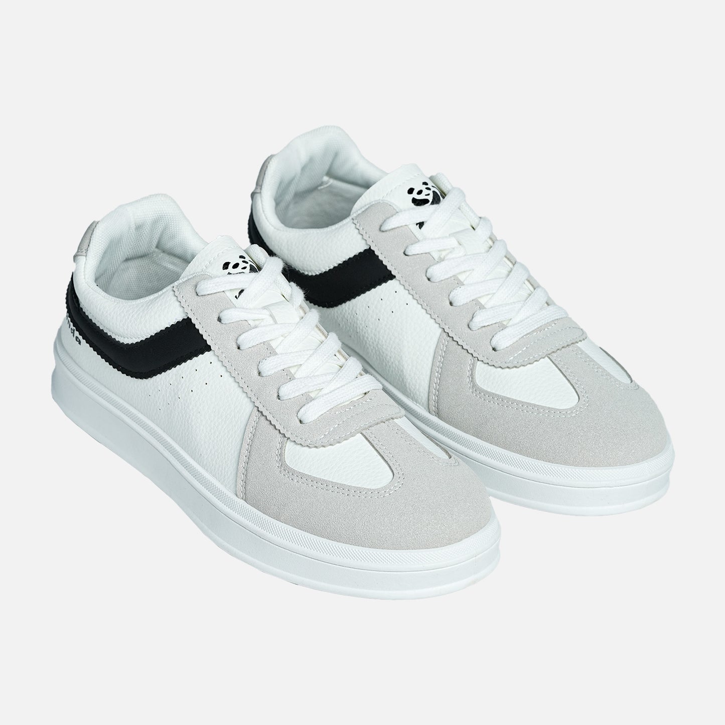 Panda Mens's Sneakers | White/Grey