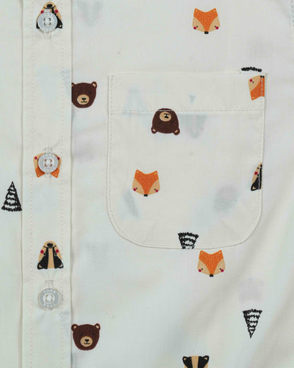 Boys Shirt  | Aop Woven Poplin
