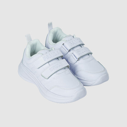 Panda Kids School Shoe | White