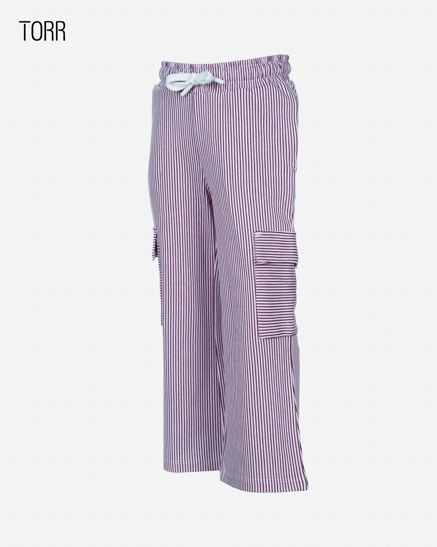 Girl's Trouser | Purple Stripe
