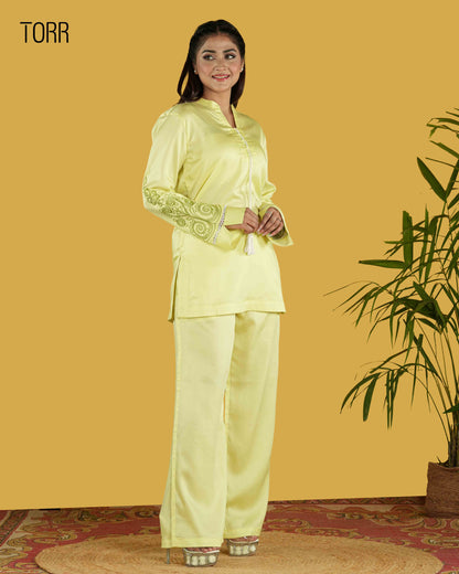 Women's Co-Ord Set | P.L Yellow