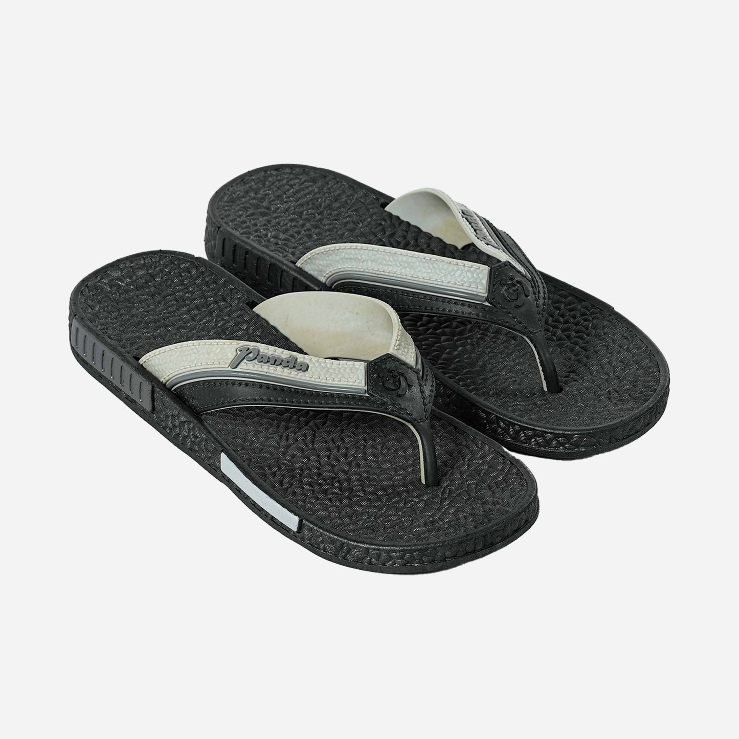 Panda Men's Slipper Sandal | Black White