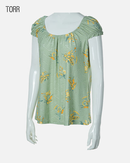 Women's Top | Olive AOP