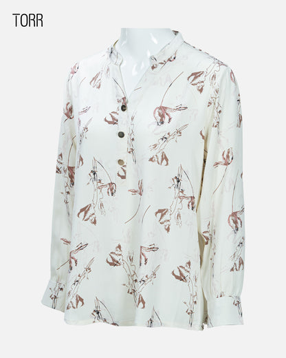 Women's Crop Top | Ecru AOP