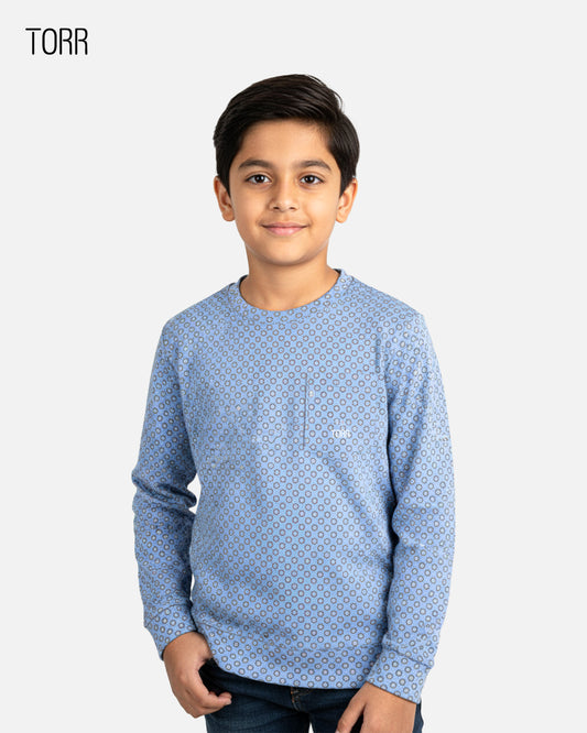 Boy's Sweatshirt | Blue Aop