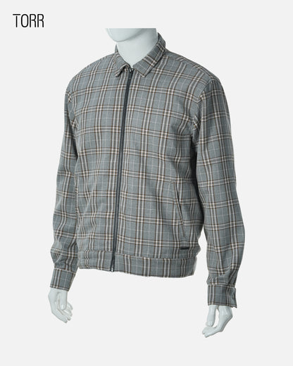 Men’s Shacket | Charcoal Gray Check