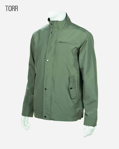 Mens Jacket | Olive & Black