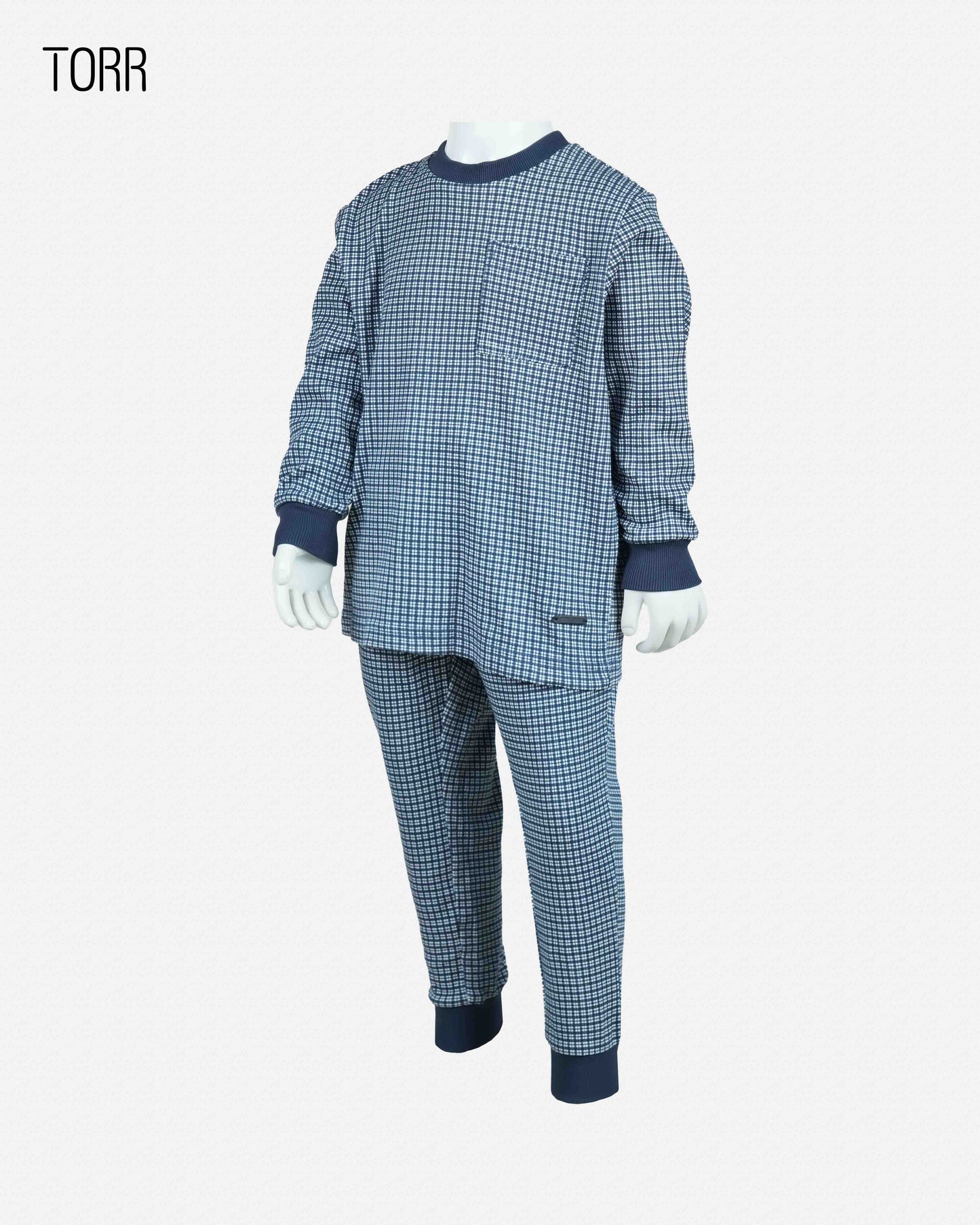 Boy's Top & Bottom Set | Off White Check