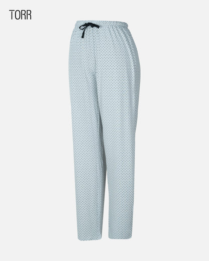 Womens Trouser | BLACK DOT AOP