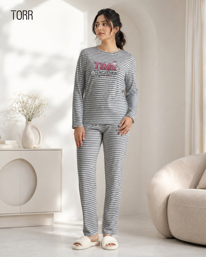 Women's Sleepwear| Grey light AOP