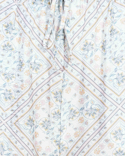 Womens Palazzo | White Aop