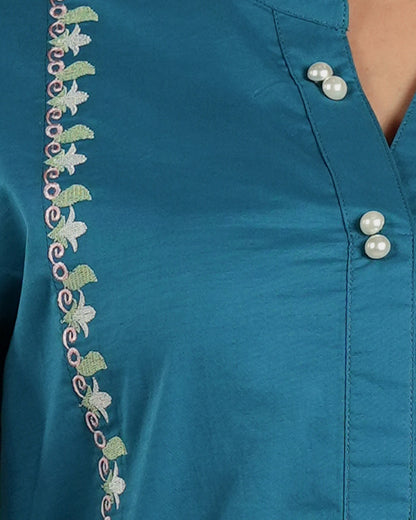 Women's Top | Cystal Teal