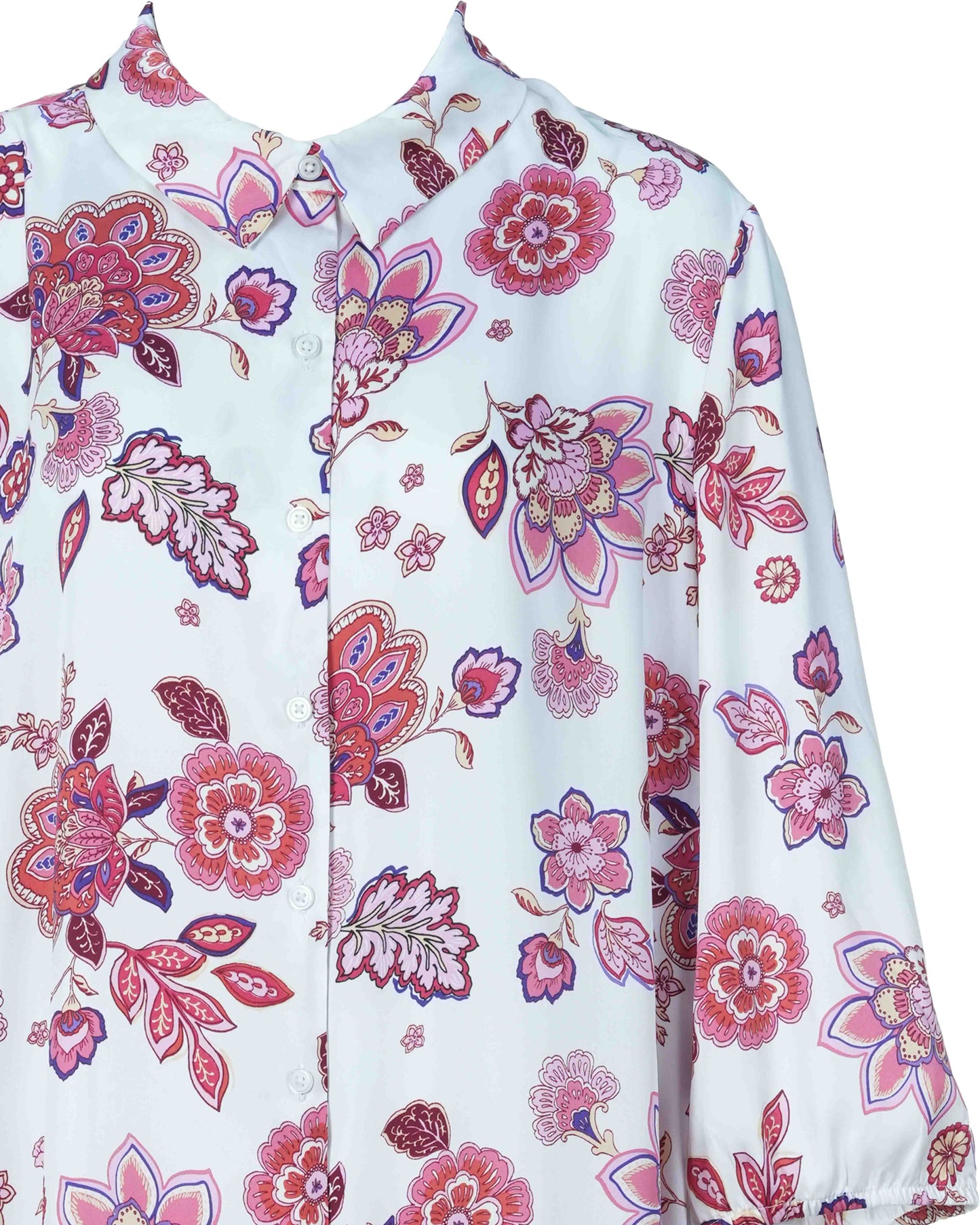 Women's Long Top | Flower Aop