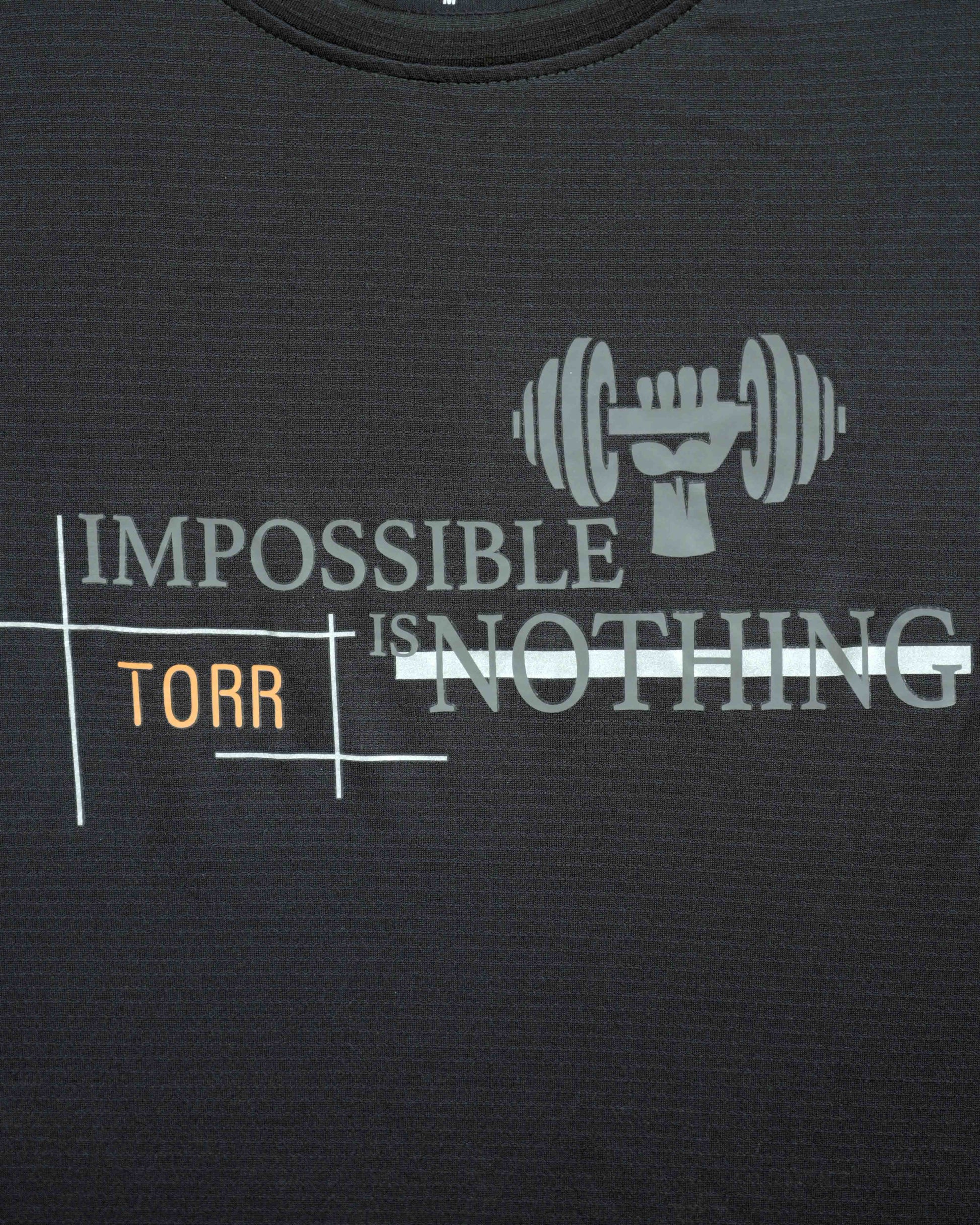 Men's Activewear T-shirt | Black Grey