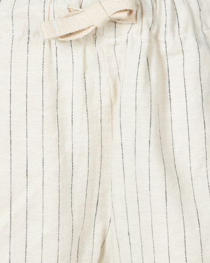 Boys Shorts | Ecru Stripe