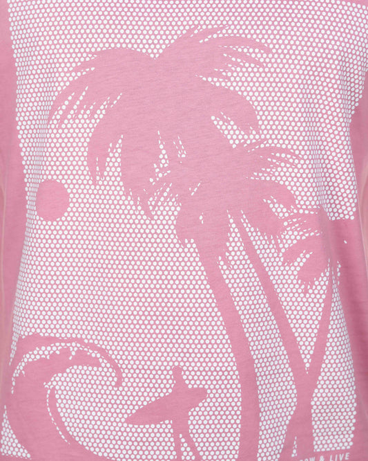 Drop Soulder T-shirt | Pink