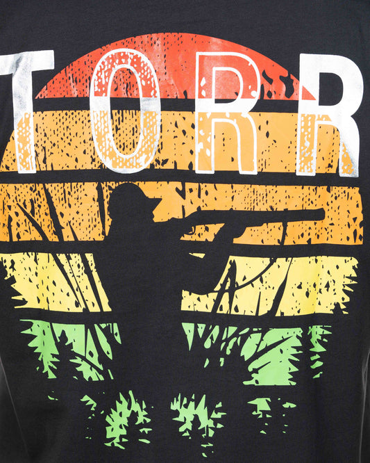 Drop Soulder T-shirt | Black