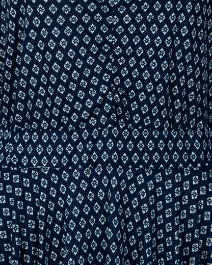 Women's Long Top | Blue Aop