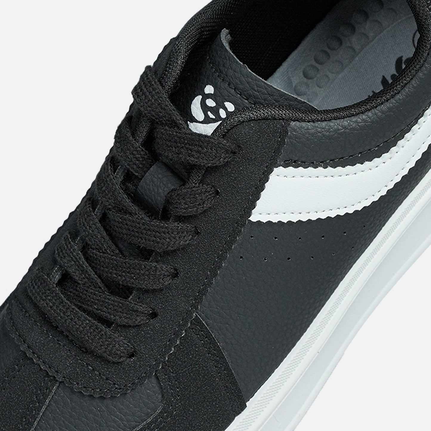 Panda Mens's Sneakers | Black/White